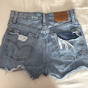 Levi's Distressed Jean Shorts